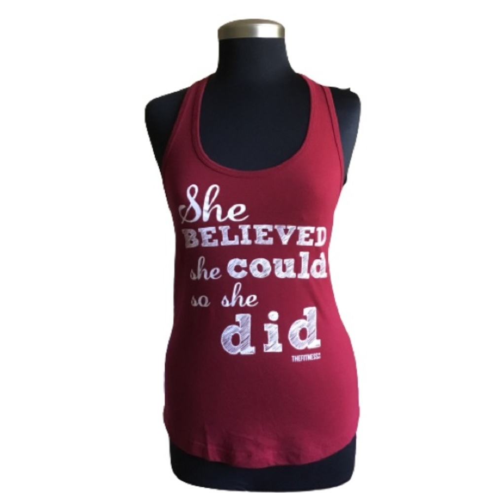 She BELIEVED she could so she did Size Medium